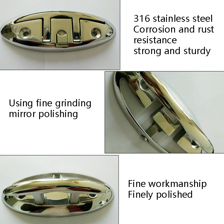 Lifting Cable Bolt 316 Stainless Steel Folding Yacht Splint Lock Bolt, Specification: 6 inch 150mm - Marine Accessories & Parts by PMC TechLife | Online Shopping South Africa | PMC TechLife | Buy Now Pay Later Mobicred