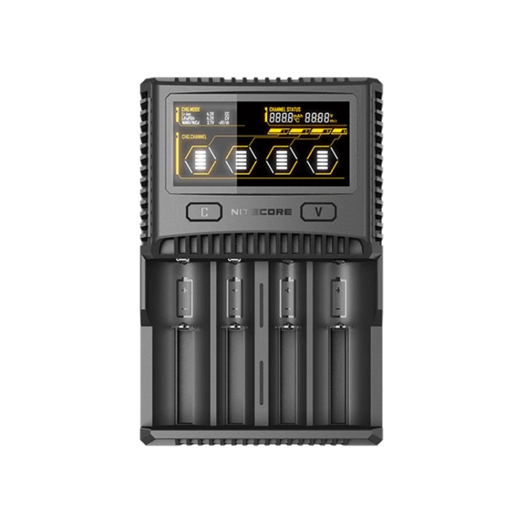 NITECORE 4-Slot Smart LCD Fast Charger, Model: SC4(UK Plug) - Charger & Converter by PMC TechLife | Online Shopping South Africa | PMC TechLife | Buy Now Pay Later Mobicred