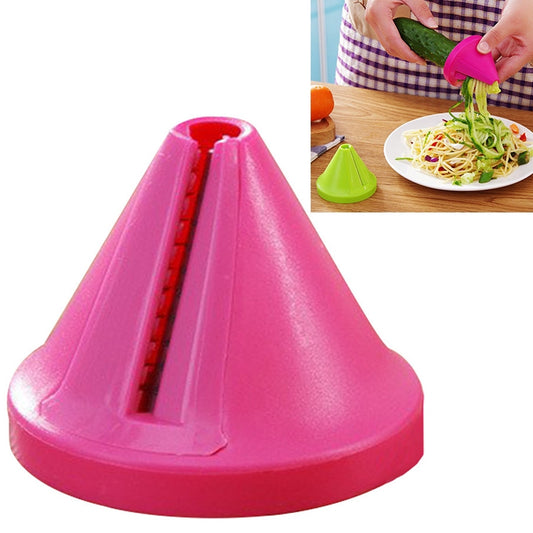 Kitchen Funnel Model Spiral Slicer Vegetable Shred Carrot Cutter(Red) - Cutter & Peeler by PMC Jewellery | Online Shopping South Africa | PMC Jewellery | Buy Now Pay Later Mobicred