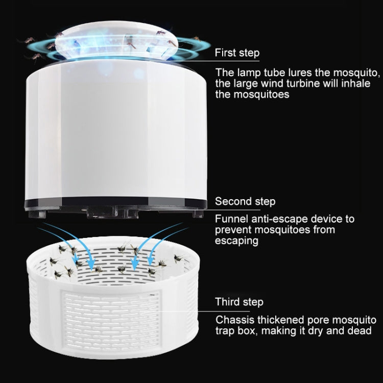 Household Mute Inhalation Photocatalyst USB Physical Mosquito Killer 365-White(USB) - Repellents by PMC Jewellery | Online Shopping South Africa | PMC Jewellery | Buy Now Pay Later Mobicred