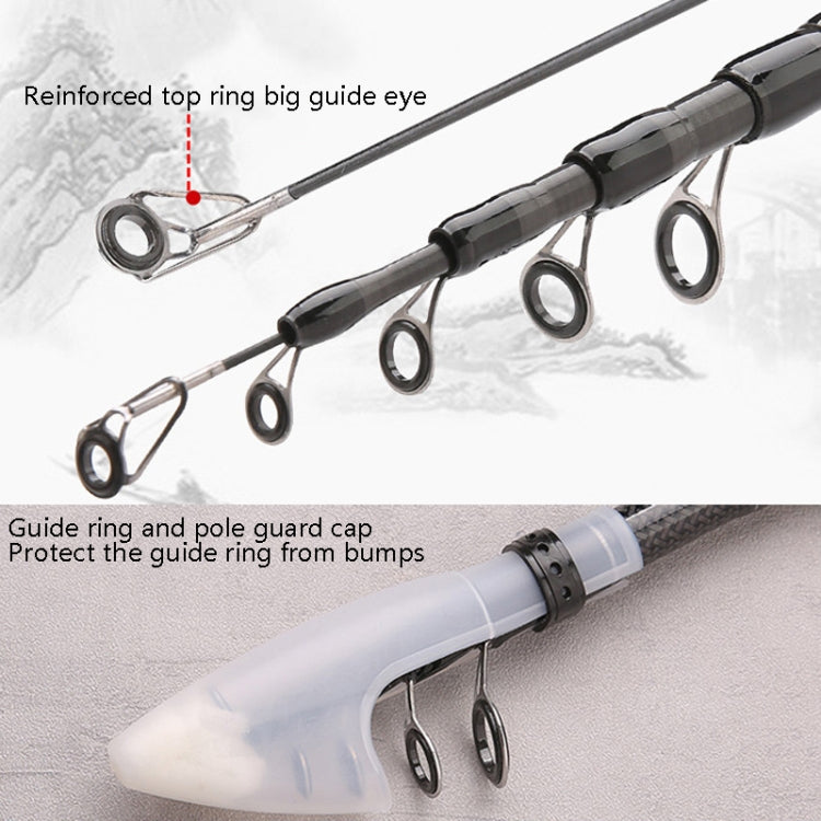 Carbon Telescopic Luya Rod Short Section Fishing Throwing Rod, Length: 2.1m(Curved Handle) - Fishing Rods & Accessories by PMC TechLife | Online Shopping South Africa | PMC TechLife | Buy Now Pay Later Mobicred