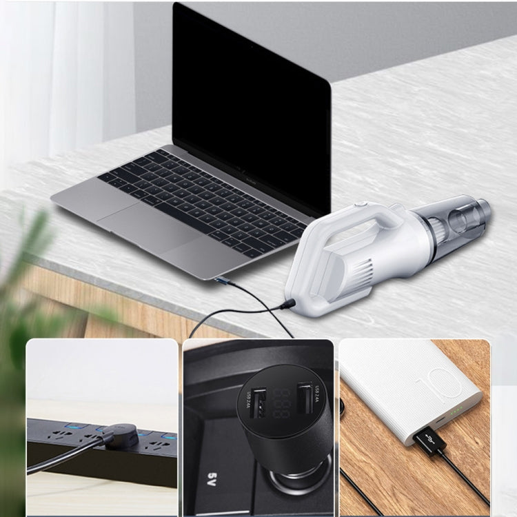 Upgrade 3 Section 11.1V Car Home High Suction Handheld Mute Wireless Vacuum Cleaner - Vacuum Cleaner by PMC TechLife | Online Shopping South Africa | PMC TechLife | Buy Now Pay Later Mobicred
