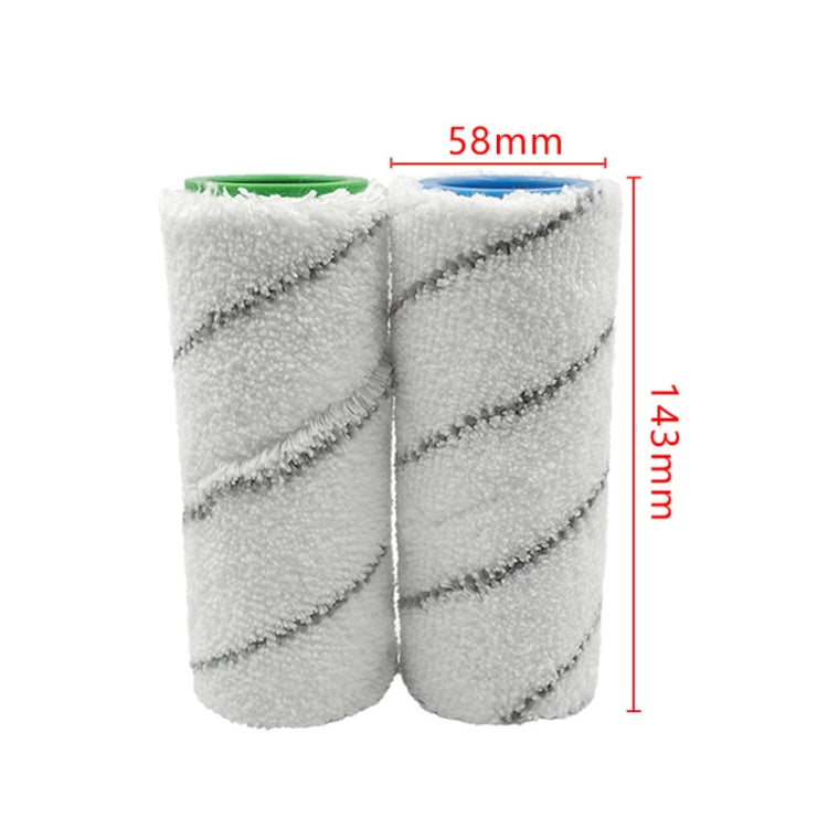 1 Pair HJ-PJ-0117 Multi-Floor Brush Cleaning Brush Roller Brush For Kaica FC3D / FC5 - Other Accessories by PMC Jewellery | Online Shopping South Africa | PMC Jewellery | Buy Now Pay Later Mobicred