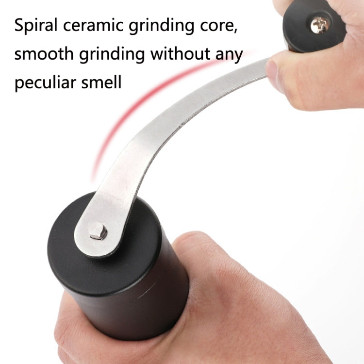 Hand Crank Coffee Machine Manual Pepper Mill Grinder(Mid Black) - free shipping - PMC TechLife - Order now!