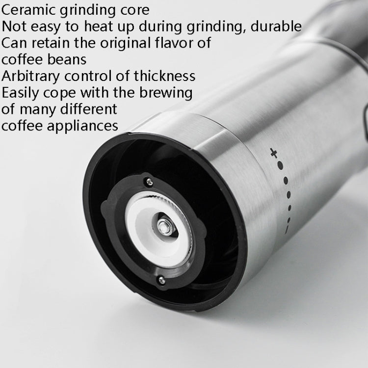 USB Rechargeable Coffee Machine Electric Coffee Grinder(Stainless Steel Color) - free shipping - PMC TechLife - Order now!