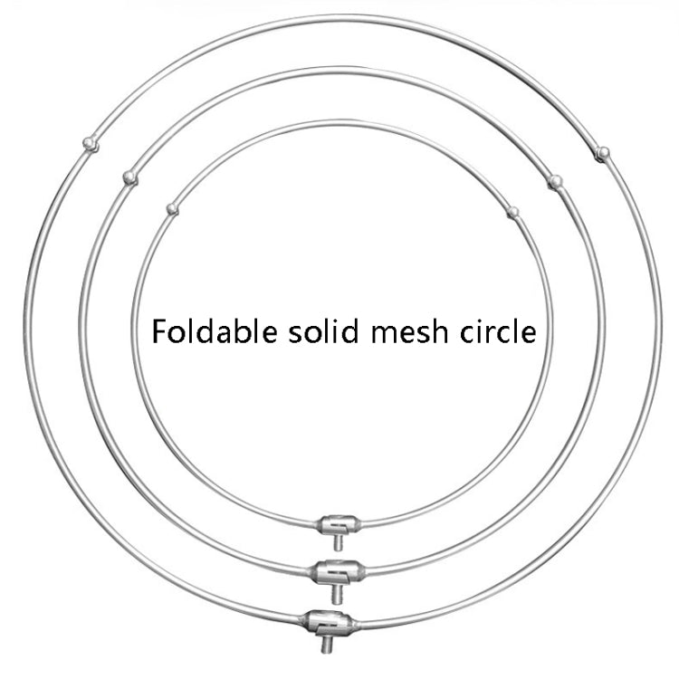 Foldable Stainless Steel Dip Net Head Fishing Net, Specification: Solid 40cm Big Mesh - Fishing Net by PMc TechLife | Online Shopping South Africa | PMc TechLife | Buy Now Pay Later Mobicred