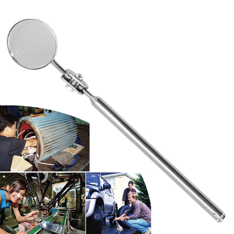 Car Repair Detection Mirror Universal Folding Telescopic Mirror Welding Chassis Inspection Mirror, Model: Black Handle 50mm - Inspection Tools by PMC Jewellery | Online Shopping South Africa | PMC Jewellery | Buy Now Pay Later Mobicred