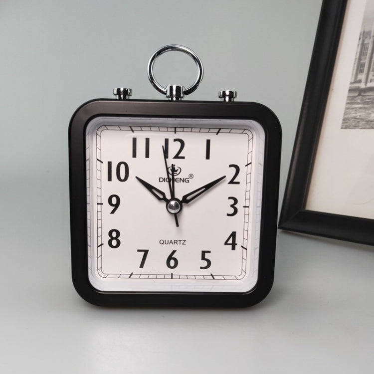 Candy Color Office Home Student Square Alarm Clock(Black) - Alarm Clocks by PMC TechLife | Online Shopping South Africa | PMC TechLife
