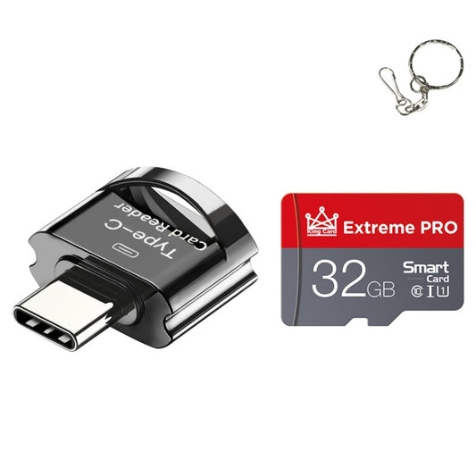 C10 TYPE-C Interface Mobile Phone Memory Card, Capacity: 32GB(Black) - Micro SD Card by PMC Jewellery | Online Shopping South Africa | PMC Jewellery | Buy Now Pay Later Mobicred