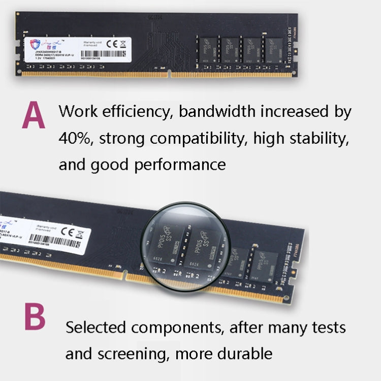 JingHai DDR4 4G Low Pressure Version 1.2V Desktop RAM(2666MHz) - RAMs by JingHai | Online Shopping South Africa | PMC Jewellery | Buy Now Pay Later Mobicred