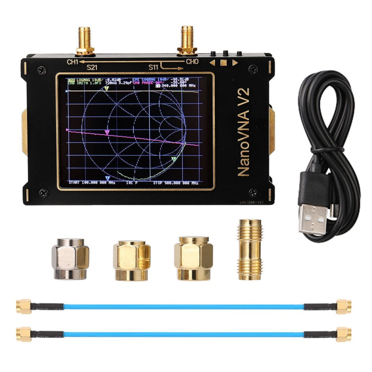 3.2 inch 3G S-A-A-2 NanoVNA V2 Vector Network Analyzer Digital Nano VNA Tester MF HF VHF UHF USB Logic Antenna Analyzer - Other Tester Tool by PMC Jewellery | Online Shopping South Africa | PMC Jewellery