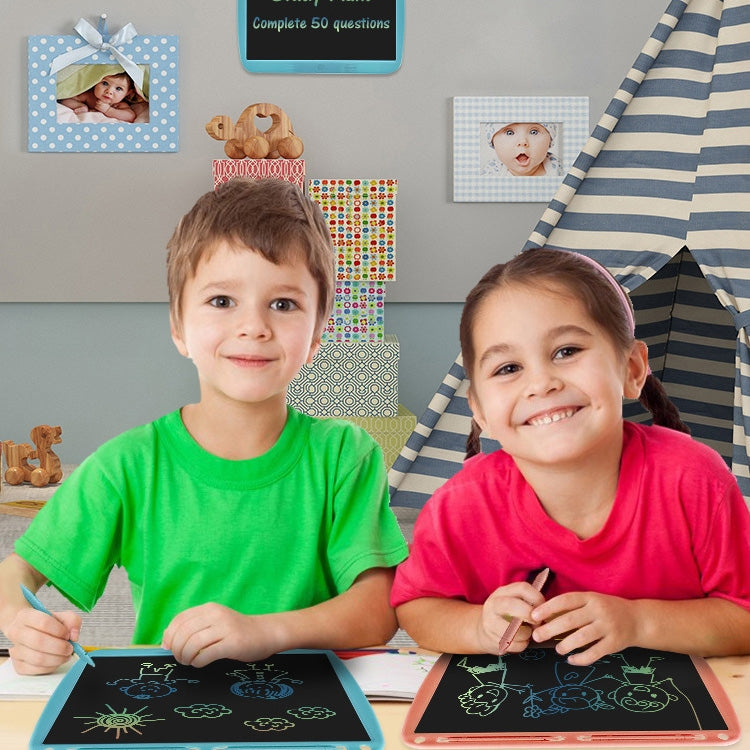 15inch Charging Tablet Doodle Message Double Writing Board LCD Children Drawing Board, Specification: Colorful Lines (Black) -  by PMC Jewellery | Online Shopping South Africa | PMC Jewellery | Buy Now Pay Later Mobicred