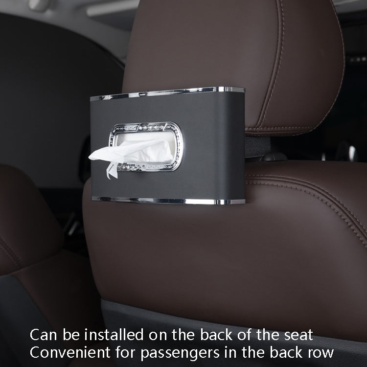 Car Clock Tissue Box Multi-Function Vehicle Instrument Table Paper Towel Box, Style: With Clock (Agate) - Tissue Boxes by PMC TechLife | Online Shopping South Africa | PMC TechLife | Buy Now Pay Later Mobicred