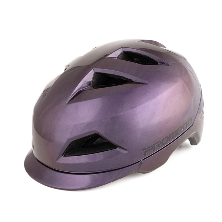 PROMEND 12H19 Summer Cool Motorcycle Riding Half Helmet Helmet Outdoor Off-Road Helmet With Tail Light, Size: Code(Colorful Purple) - Protective Helmet & Masks by PROMEND | Online Shopping South Africa | PMC Jewellery | Buy Now Pay Later Mobicred