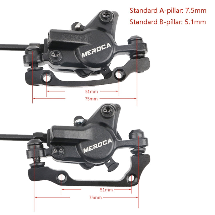 Meroca M800 Bicycle Brake Mountain Bike Universal Bilateral Brake Oil Pressure Disc Brake, Style: 1 Pair Oil Brakes + 1 Pair Disc Brakes - Bicycle Brake Parts by Meroca | Online Shopping South Africa | PMC Jewellery | Buy Now Pay Later Mobicred