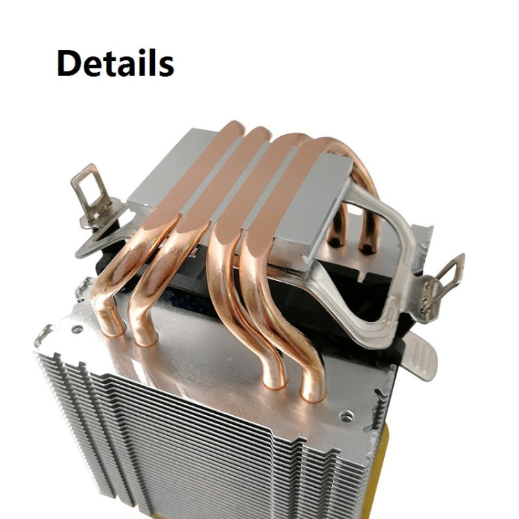 COOL STORM CT-4U-9cm Heat Pipe Dual-Tower CPU Radiator Copper Pipe 9 Cm Fan For Intel/AMD Platform Specification： Aurora Double Fan 3 Line - Fan Cooling by COOL STORM | Online Shopping South Africa | PMC Jewellery | Buy Now Pay Later Mobicred