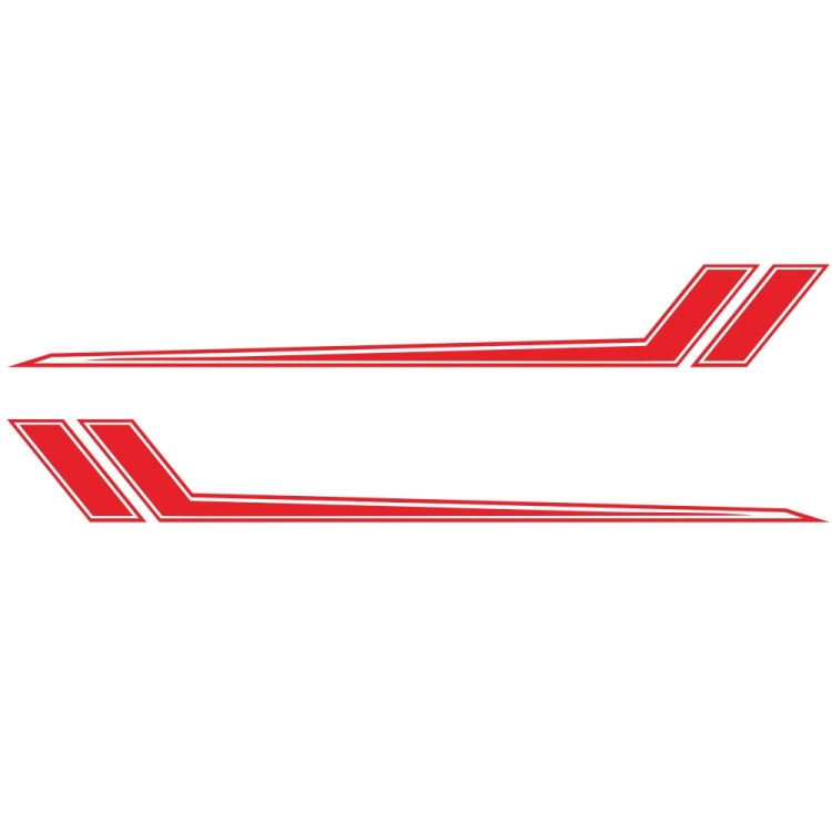 D-716 Car Striped Vinyl Body Stickers Personalized Modification Car Sticker(Red) - Decorative Sticker by PMC Jewellery | Online Shopping South Africa | PMC Jewellery | Buy Now Pay Later Mobicred