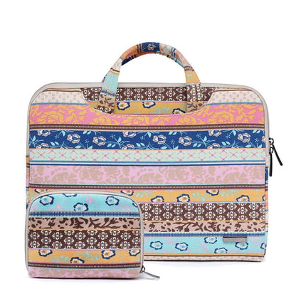 LiSEN LS-116 Simple Laptop Bag Business Laptop Liner Bag, Size: 11.6 inch(Canvas Vintage Pattern Pink) - Other by LiSEN | Online Shopping South Africa | PMC Jewellery | Buy Now Pay Later Mobicred