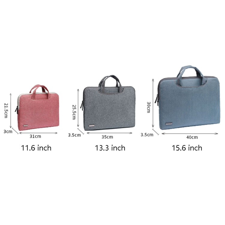 LiSEN LS-116 Simple Laptop Bag Business Laptop Liner Bag, Size: 11.6 inch(Canvas Small Elephant Red) - Other by LiSEN | Online Shopping South Africa | PMC Jewellery | Buy Now Pay Later Mobicred