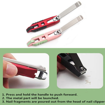 Anti-splash Nail Clippers Multifunctional Mobile Phone Holder Nail Clippers,Style: PinkSsuit - Nail Art Equipment by PMC Jewellery | Online Shopping South Africa | PMC Jewellery | Buy Now Pay Later Mobicred