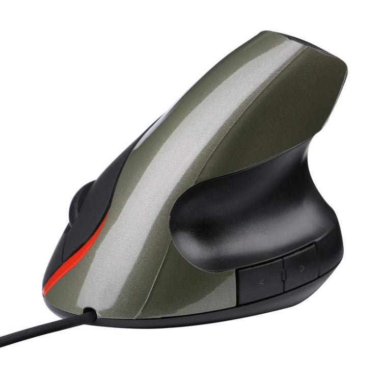 JSY-12 5 Keys USB Wired Vertical Mouse Ergonomic Wrist Brace Optical Mouse(Silver Gray) - Wired Mice by PMC TechLife | Online Shopping South Africa | PMC TechLife | Buy Now Pay Later Mobicred