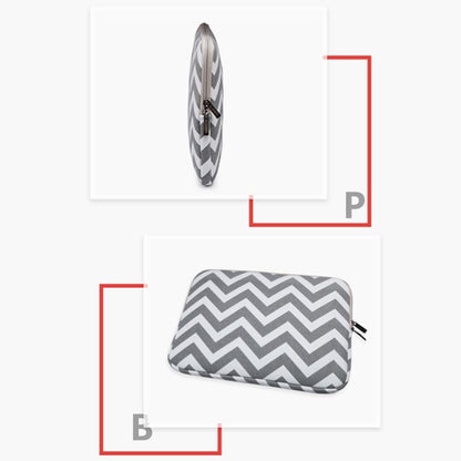 LiSEN LS-525 Wavy Pattern Notebook Liner Bag, Size: 14 inches(Gray) - 14.1 inch by LiSEN | Online Shopping South Africa | PMC Jewellery | Buy Now Pay Later Mobicred