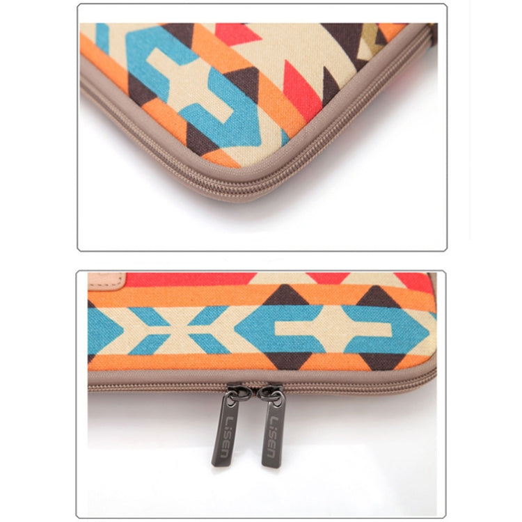 LiSEN LS-518 Lingge Pattern Laptop Computer Liner Bags, Size: 11.6 inch(Orange Pattern Geometry) - free shipping - PMC TechLife - Order now!