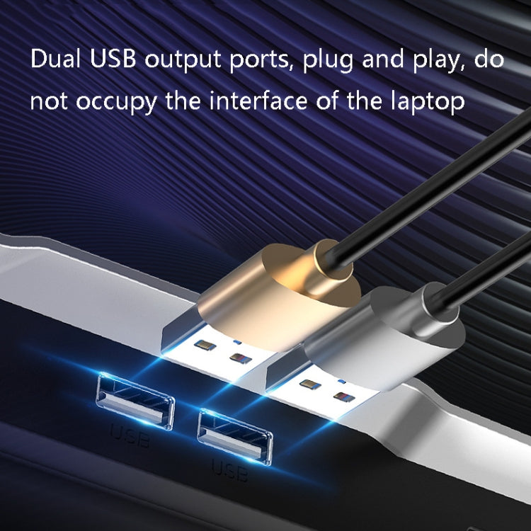 ICE COOREL USB Laptop Radiator Computer Mute Cooling Bracket, Colour: N9 Standard Version (Gray) - Cooling Pads by ICE COOREL | Online Shopping South Africa | PMC Jewellery | Buy Now Pay Later Mobicred