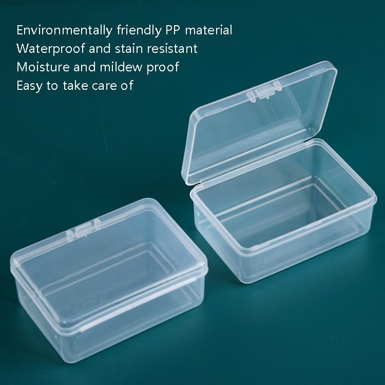 20 PCS Rectangular Plastic Box Transparent Parts PP Storage Box With Cover - Storage Boxes by PMC TechLife | Online Shopping South Africa | PMC TechLife | Buy Now Pay Later Mobicred