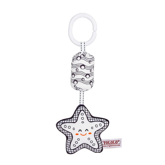 TOLOLO T168231-4 Newborn Bed Bell Early Education Toy Visually Inspires Black And White Wind Chimes Baby Bed Hanging(4D Starfish) - Baby Toys by PMC Jewellery | Online Shopping South Africa | PMC Jewellery | Buy Now Pay Later Mobicred