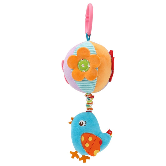 Stroller Drawstring Cloth Ball Toy Baby Soothing Hand Grab Ball Plush Bed Bell Lathe Pendant(Blue Bird) - Baby Toys by PMC Jewellery | Online Shopping South Africa | PMC Jewellery | Buy Now Pay Later Mobicred