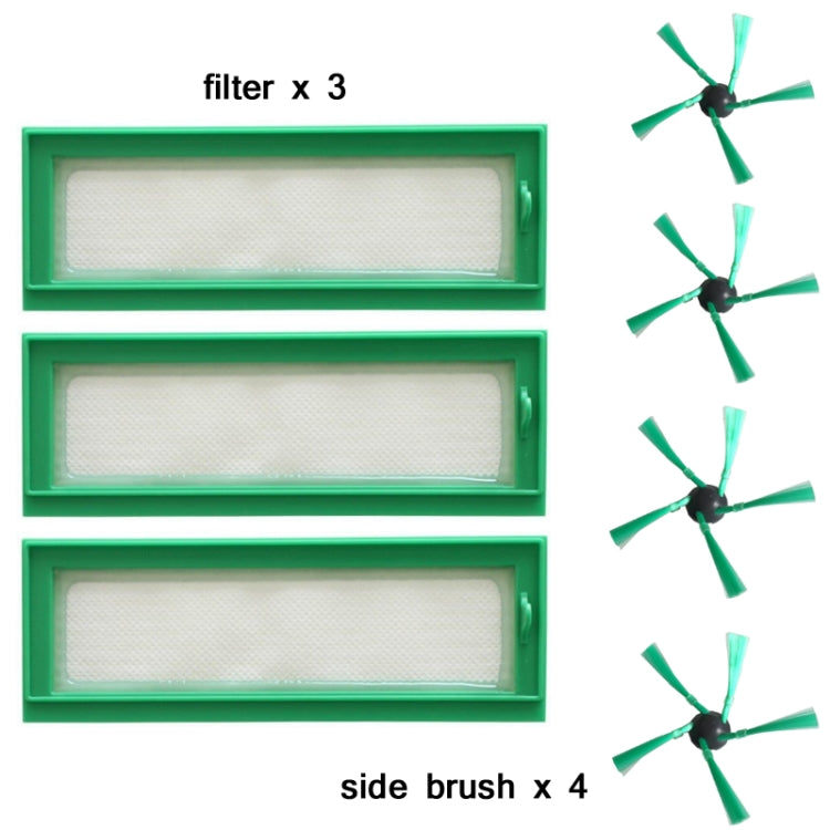 7 PCS/Set Side Brush + Filter For VR200 - Other Accessories by PMC TechLife | Online Shopping South Africa | PMC TechLife