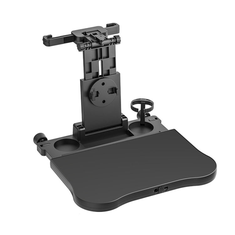Car Seat Back 360 Degree Rotating Dining Table Board Multifunctional Folding Beverage Computer Rack(Black) - Car Drink Holders by PMC TechLife | Online Shopping South Africa | PMC TechLife | Buy Now Pay Later Mobicred