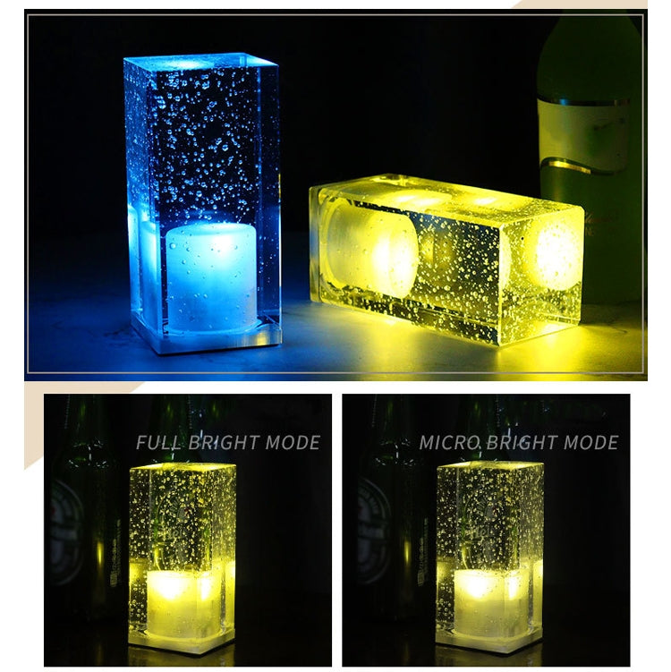 Square Colorful LED Crystal Lamp Bar Atmosphere Decorative Light (Purple Light) - Night Lights by PMc TechLife | Online Shopping South Africa | PMc TechLife | Buy Now Pay Later Mobicred