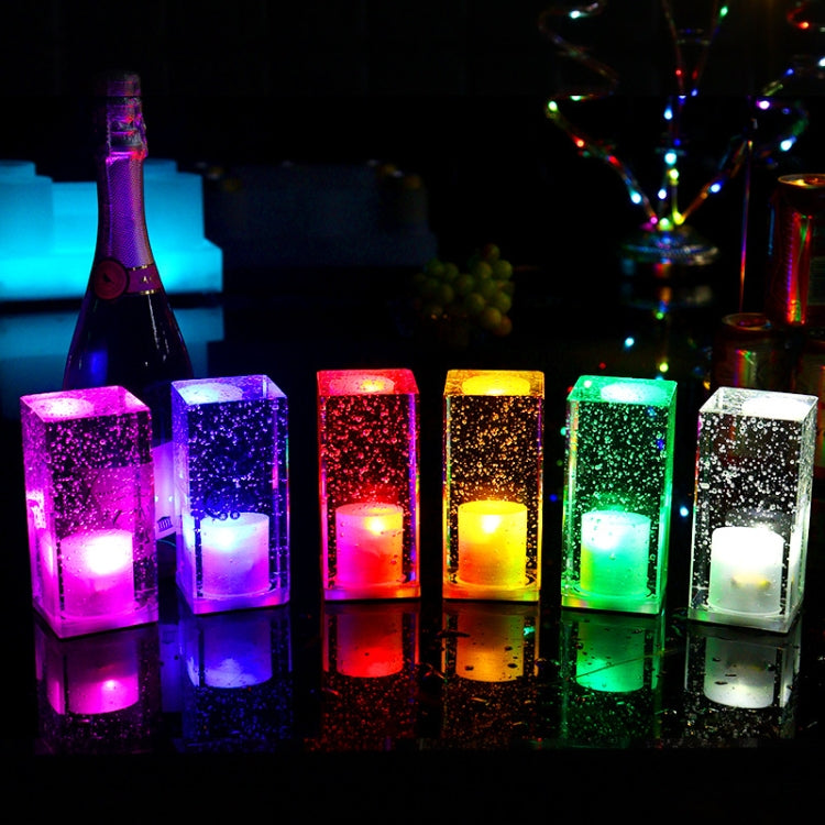 Square Colorful LED Crystal Lamp Bar Atmosphere Decorative Light (Purple Light) - Night Lights by PMc TechLife | Online Shopping South Africa | PMc TechLife | Buy Now Pay Later Mobicred