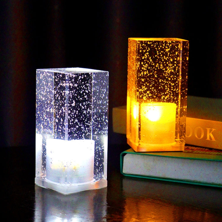 Square Colorful LED Crystal Lamp Bar Atmosphere Decorative Light (Purple Light) - Night Lights by PMc TechLife | Online Shopping South Africa | PMc TechLife | Buy Now Pay Later Mobicred