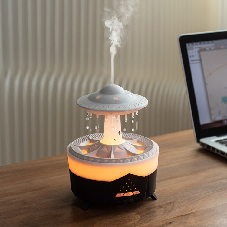 UFO Water Drop Aromatherapy Humidifier Desktop Remote Control Diffuser, Plug: EU Plug(Black) - free shipping - PMC TechLife - Order now!
