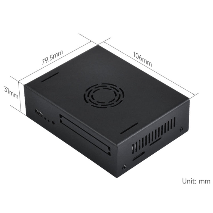 Waveshare 25311 Metal Case For VisionFive2 Board, With Cooling Fan - Mini PC Accessories by Waveshare | Online Shopping South Africa | PMC Jewellery | Buy Now Pay Later Mobicred