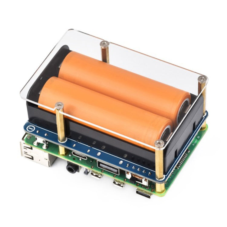 Waveshare 25567 For Raspberry Pi UPS HAT (D), Pogo Pins Connector , Without Battery - Raspberry Pi Accessories by Waveshare | Online Shopping South Africa | PMC TechLife | Buy Now Pay Later Mobicred