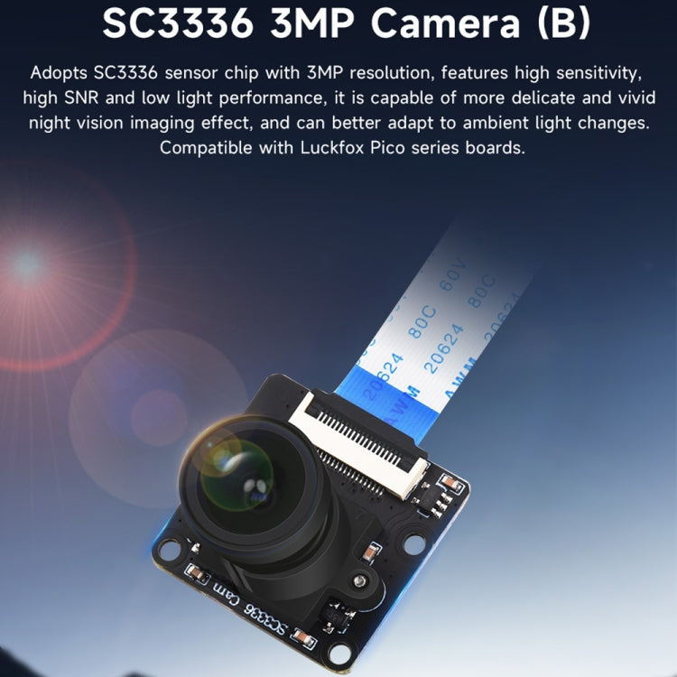 Waveshare 25553 SC3336 3MP 1/2.8-Inch F2.0 Camera Module (B) - free shipping - PMC TechLife - Order now!