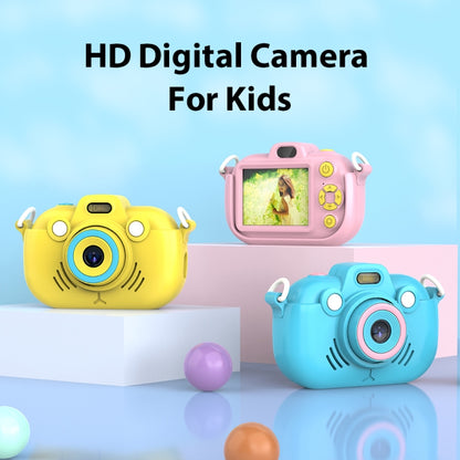 DC502 2.4-Inch 16X Zoom 2.7K Video Recording Children Digital Camera, Color: Yellow + 32G(EU Plug) - Children Cameras by PMC Jewellery | Online Shopping South Africa | PMC Jewellery | Buy Now Pay Later Mobicred