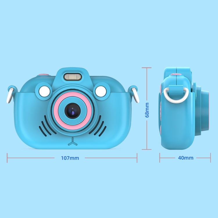 DC502 2.4-Inch 16X Zoom 2.7K Video Recording Children Digital Camera, Color: Blue No Card(EU Plug) - Children Cameras by PMC Jewellery | Online Shopping South Africa | PMC Jewellery | Buy Now Pay Later Mobicred