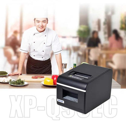 Xprinter XP-Q90EC 58mm Portable Express List Receipt Thermal Printer, Style:USB+Bluetooth(UK Plug) - Printer by Xprinter | Online Shopping South Africa | PMC Jewellery | Buy Now Pay Later Mobicred