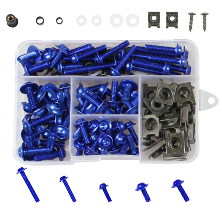 177 PCS/ Box Motorcycle Modification Accessories Windshield Cover Set Screw(Blue) - Others by PMC Jewellery | Online Shopping South Africa | PMC Jewellery | Buy Now Pay Later Mobicred