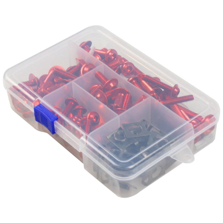 177 PCS/ Box Motorcycle Modification Accessories Windshield Cover Set Screw(Red) - Others by PMC Jewellery | Online Shopping South Africa | PMC Jewellery | Buy Now Pay Later Mobicred