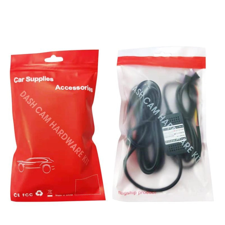 H516 Recording Step-down Line Shrinkage Video Car Charger Line Parking Monitoring Three-Core Power Cord, Model: With Fuse(Mini Straight) - Cables & Connectors by PMC Jewellery | Online Shopping South Africa | PMC Jewellery | Buy Now Pay Later Mobicred