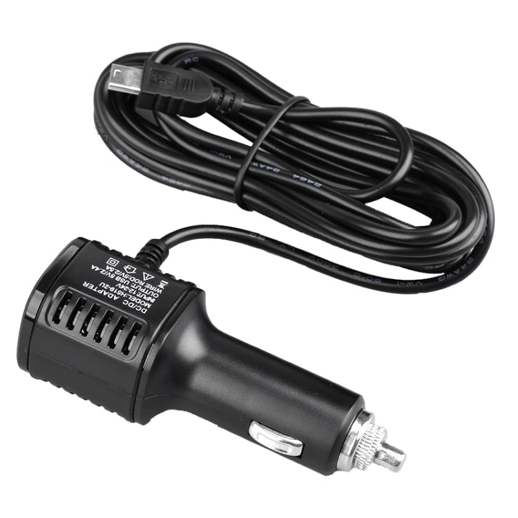 H519 Car Charger Driving Recorder Power Cord Dual USB With Display Charging Line, Specification: Micro Right Elbow - Cigar Socket by PMC Jewellery | Online Shopping South Africa | PMC Jewellery | Buy Now Pay Later Mobicred