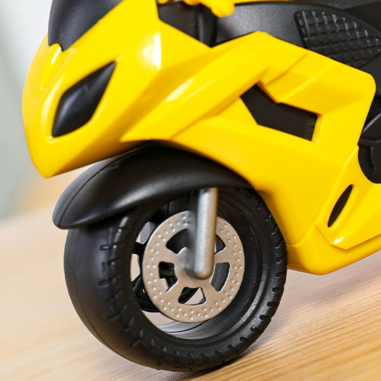 Motorcycle Alarm Clock Ornaments Creative Child Gift Clock(Yellow Motorcycle Racing) - Alarm Clocks by PMc TechLife | Online Shopping South Africa | PMc TechLife | Buy Now Pay Later Mobicred