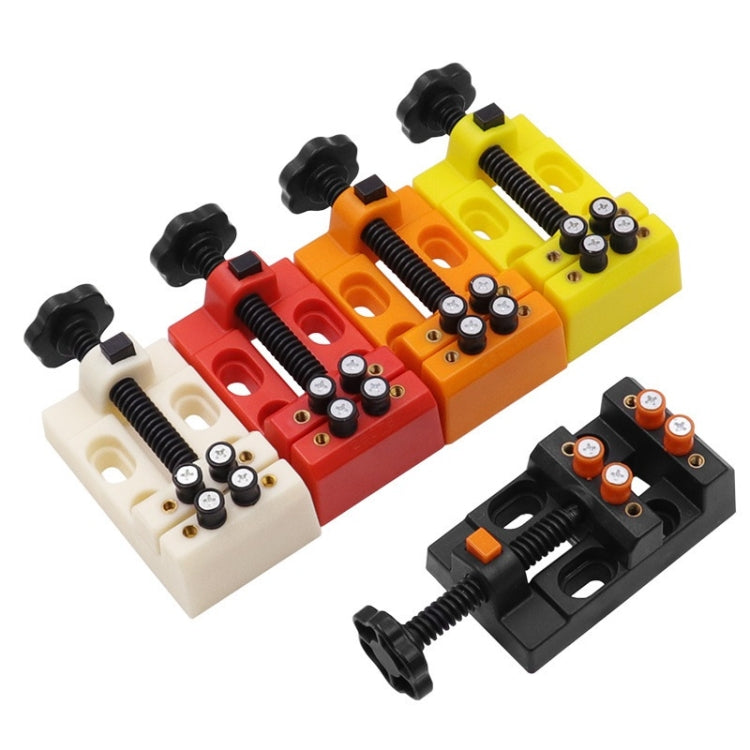 Eight-Hole Mini Flat Bench Vise Bodhi Beads Walnut Fixture(Orange) - Others by PMc TechLife | Online Shopping South Africa | PMc TechLife | Buy Now Pay Later Mobicred