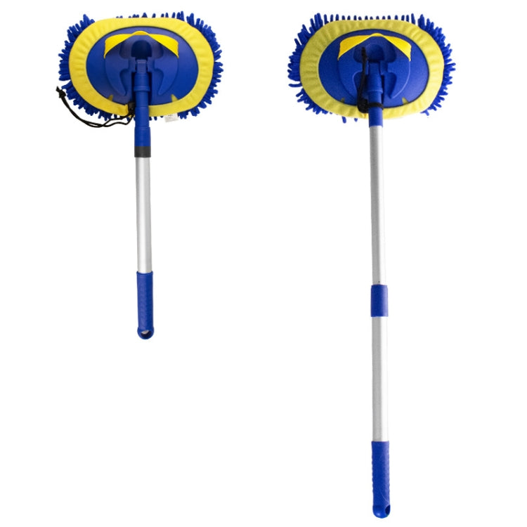 Chenille Water Brush Telescopic Rotary Roller Brush Cleaning Mop(Royal Blue) - free shipping - PMC TechLife - Order now!